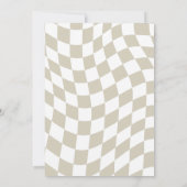 弓の水彩誕生日付き轟音ヴィンテージ恐竜 招待状 (裏面)