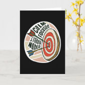 弓の的 カード (黄色い花)