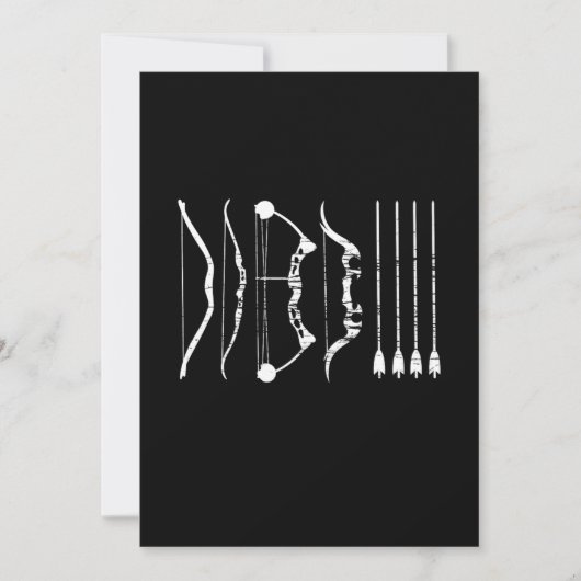 弓の種類 アーチェリー 矢 弓使い 射撃 アーチャー ギ 招待状 (正面)