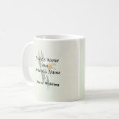 弓の製品を結婚手に入れる水仙 コーヒーマグカップ (正面左)