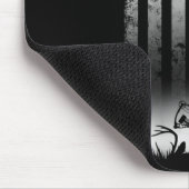 弓の鹿の狩り弓狩り用アメリカ国旗の贈り物 マウスパッド (コーナー)