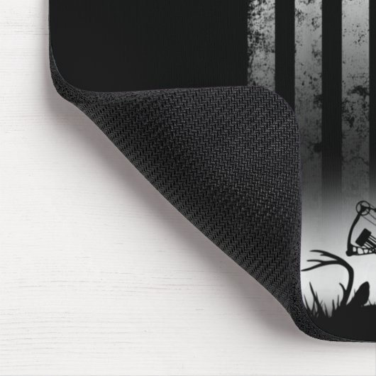 弓の鹿の狩り弓狩り用アメリカ国旗の贈り物 マウスパッド (コーナー)