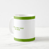 弓の黒い緑のアーチェリーのアーチェーカスタムル コーヒーマグカップ (正面左)