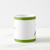 弓の黒い緑のアーチェリーのアーチェーカスタムル コーヒーマグカップ (中央)