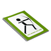 弓の黒い緑のアーチェリーのアーチェーカスタムル ノートブック (右側)