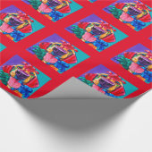 弓はRonの焼跡によって休日の包装紙を知っています ラッピングペーパー (角)