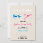 弓または弓の単語招待状 招待状 (正面)