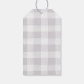 弓または矢印ジェンダー赤ちゃんシャワーを表示ありがとう ギフトタグ (裏面)