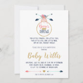 弓または矢印招待状 – 性別パーティーの表示 招待状 (正面)