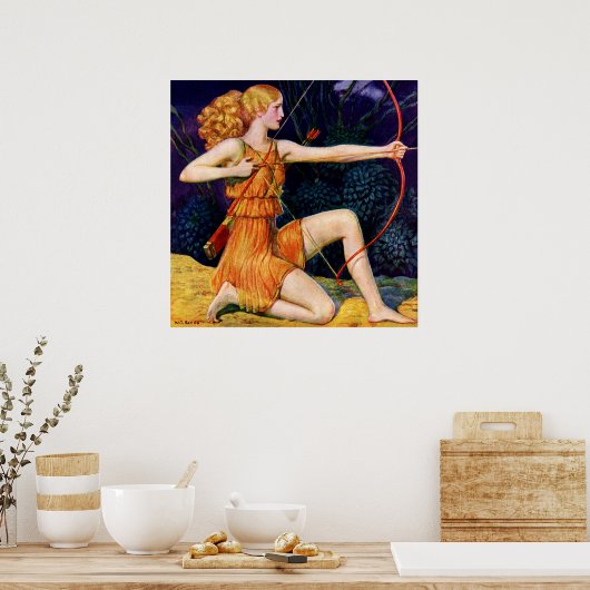 弓を持った人 ポスター (キッチン)