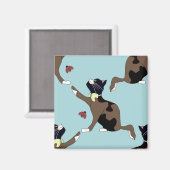 弓を持った猫はテンジウムシを捕まえる。 マグネット (正面/裏面)