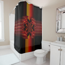 弓を持つ大ストライプきな小さな シャワーカーテン