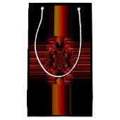 弓を持つ大ストライプきな小さな スモールペーパーバッグ (正面)