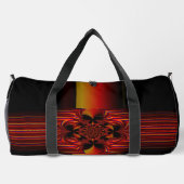 弓を持つ大ストライプきな小さな ダッフルバッグ (裏面)