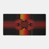 弓を持つ大ストライプきな小さな デスクマット (正面)