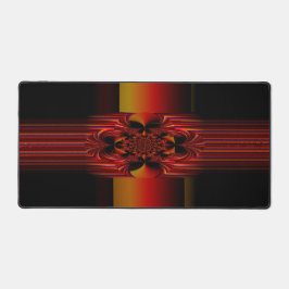 弓を持つ大ストライプきな小さな デスクマット