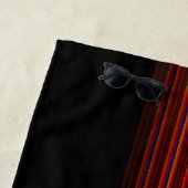 弓を持つ大ストライプきな小さな ビーチタオル (インサイチュ)