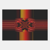 弓を持つ大ストライプきな小さな ラッピングペーパーシート (正面)