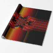 弓を持つ大ストライプきな小さな ラッピングペーパー (アンロールド)