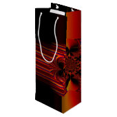 弓を持つ大ストライプきな小さな ワインギフトバッグ (裏面アングル)