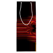 弓を持つ大ストライプきな小さな ワインギフトバッグ (裏面)