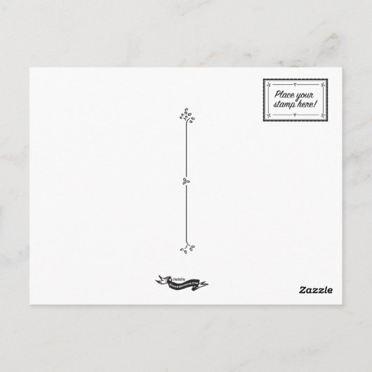 弓を持つLola ポストカード (裏面)