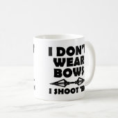 弓を着けない、矢を放つ Funny Mug コーヒーマグカップ (正面右)