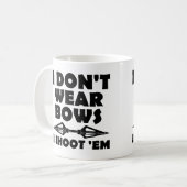 弓を着けない、矢を放つ Funny Mug コーヒーマグカップ (正面左)