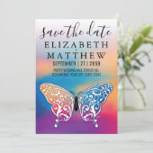 弓エレガントとハート斑点のある招待状車 招待状 (スタンド正面)