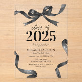 弓エレガント卒業党 アクリル招待状 (正面)