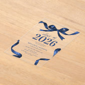 弓エレガント卒業党 アクリル招待状 (レイダウン)