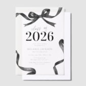 弓エレガント卒業党 ベラム紙招待状 (オフセット)