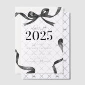 弓エレガント卒業党 ベラム紙招待状 (オフセット (招待状))