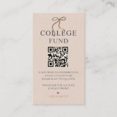 弓エレガント卒業大学ファンドQRコード 名刺 (正面)