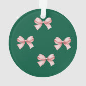 弓カスタマイズ付きクリスマス装飾品 オーナメント (裏面)