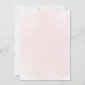 弓クリスマスベビーシャワーベビー食品を推測 招待状 (裏面)