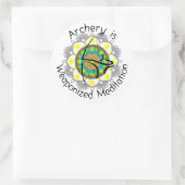 弓ケースのための円形のステッカー ラウンドシール (バッグ)