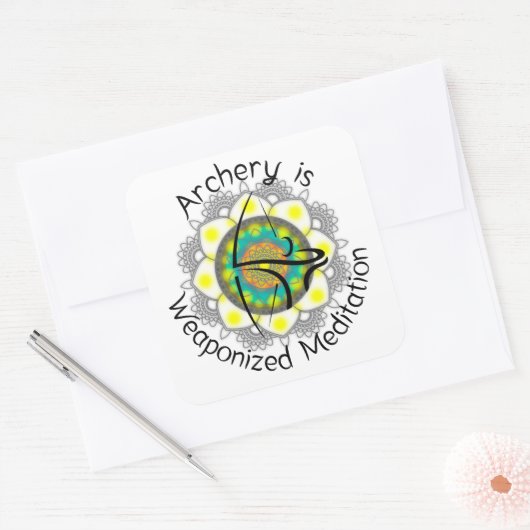 弓ケース用の角シール スクエアシール (封筒)