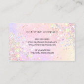 弓シミュレーションのチャンキーグリッター 名刺 (裏面)