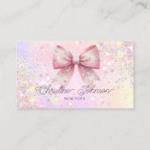 弓シミュレーションのチャンキーグリッター 名刺 (正面)