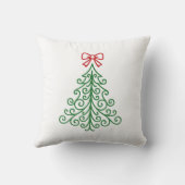 弓シンプルクリスマス付きモダン クッション (裏面)