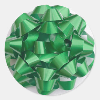 弓シール（緑） ラウンドシール