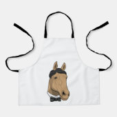 弓タイの紳士としての馬 エプロン (正面)