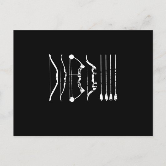 弓タイプアーチェリーアローボウマン射撃、 発砲アーチャーギ ポストカード (正面)