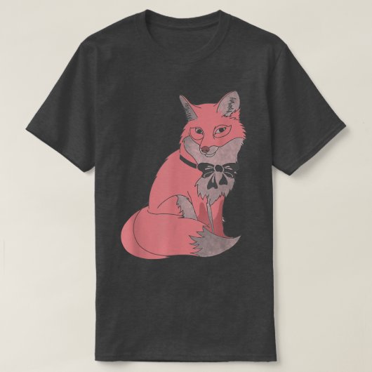 弓トレンディー付きポートレート Tシャツ (デザイン正面)