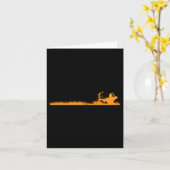 弓ハンターディアー狩り射手ギフトボワッキングgr カード (黄色い花)