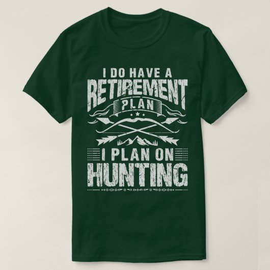 弓ハンター射手用退職計画狩り Tシャツ (デザイン正面)