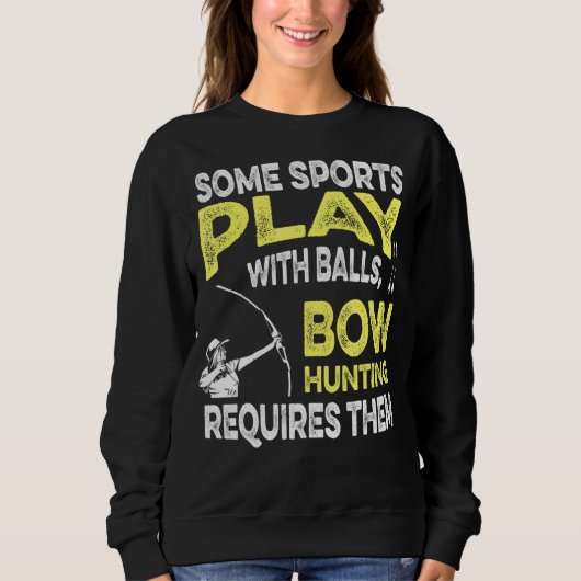 弓ハンター1のアーチェリー射撃、 発砲 スウェットシャツ (正面)