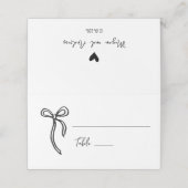 弓ハンドドロウドウェディングフラワーズ座席表 プレイスカード (外部開封)