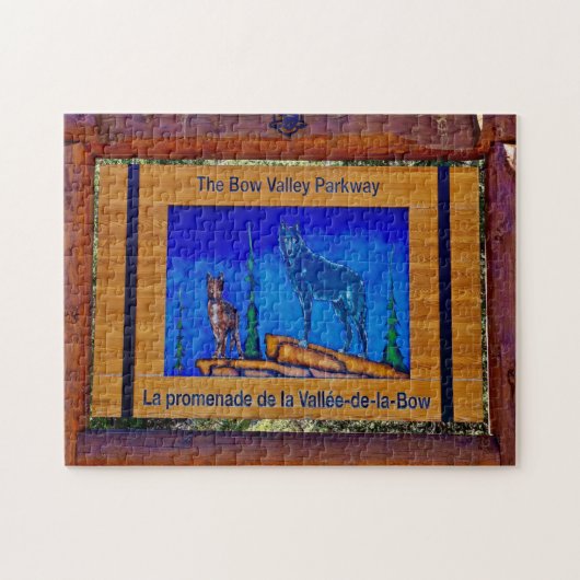 弓バレーパークウェイバンフ。 ジグソーパズル (横)